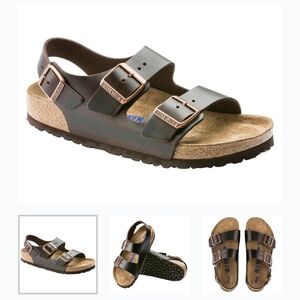 Birkenstock Black and Brown Sandals